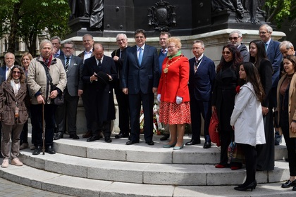 Wreath-Laying Ceremony at the William Gladstone Memorial in London
