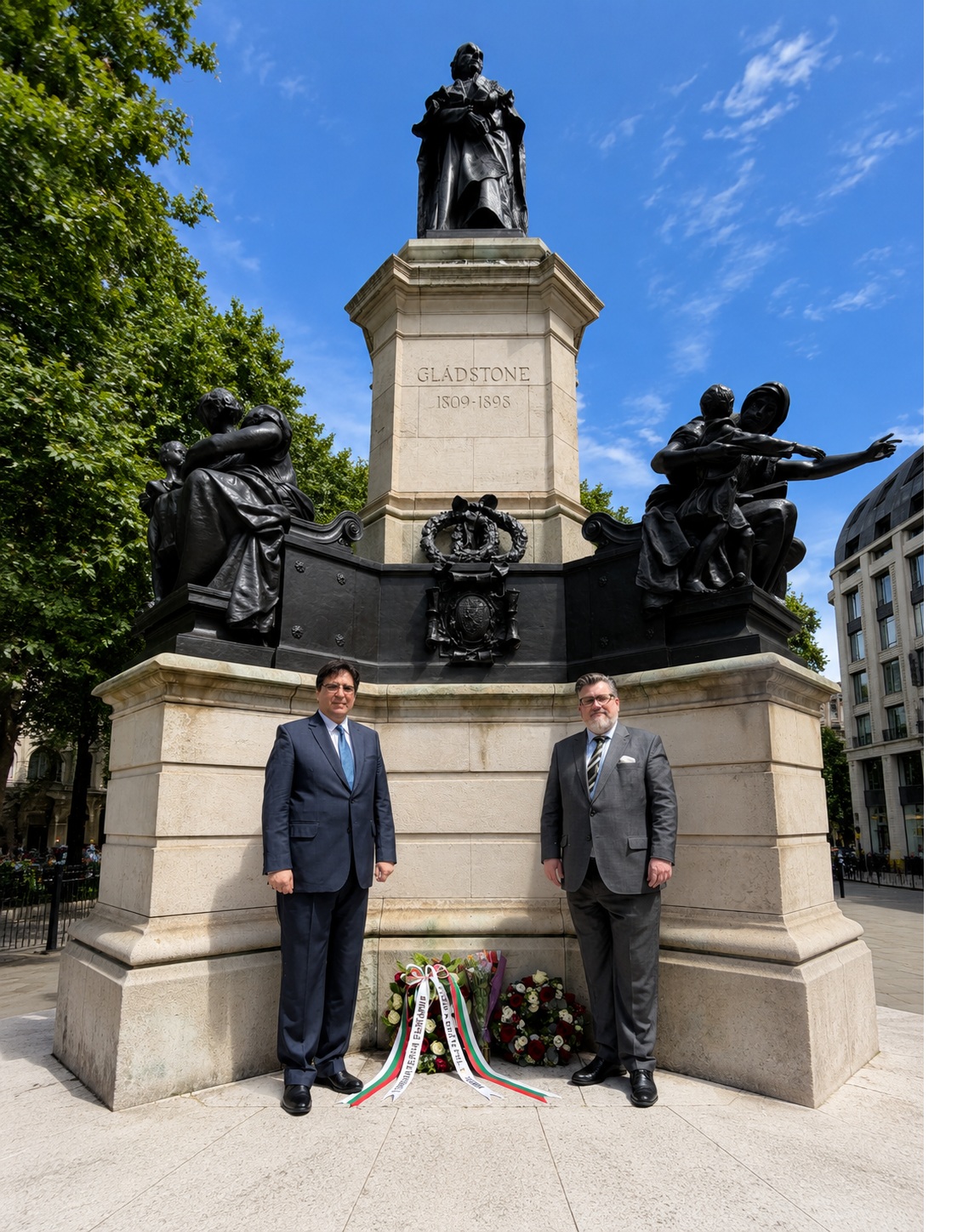 Wreath-Laying Ceremony at the William Gladstone Memorial in London