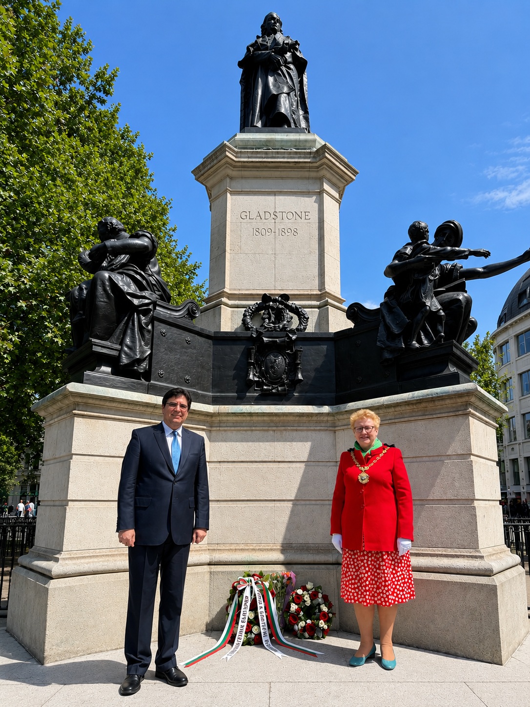 Wreath-Laying Ceremony at the William Gladstone Memorial in London