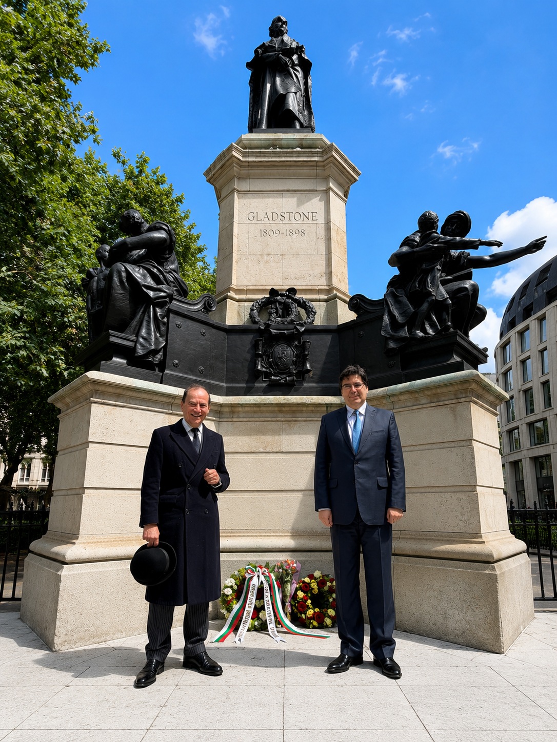 Wreath-Laying Ceremony at the William Gladstone Memorial in London