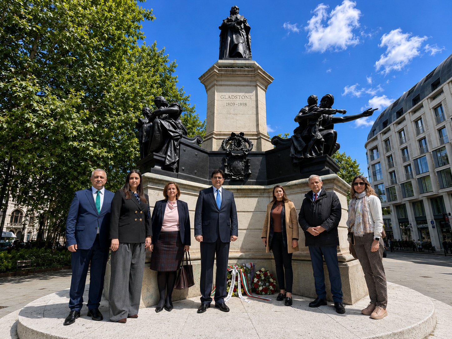 Wreath-Laying Ceremony at the William Gladstone Memorial in London