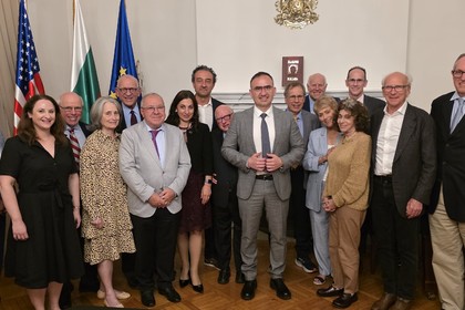 Working dinner with members of the Board of the American Jewish Committee