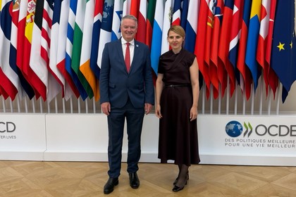 Министър Велислава Петрова проведе среща с генералния секретар на ОИСР Матиас Корман