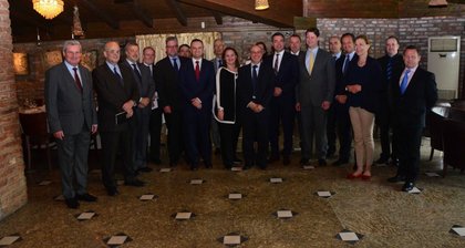 Работен обяд с вицепремиера Буяр Османи, външния министър Никола Димитров и посланиците на държавите членки на ЕС