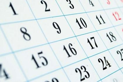 Days off: September 21 and 22, 2026.