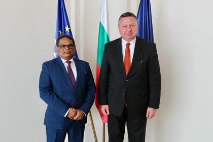 Meeting Between Deputy Minister Hristo Polendakov and H.E. Mr Arun Kumar Sahu, Ambassador of India to Bulgaria