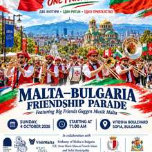 Maltese group "Big Friends Guggen Musik Malta A.D. 2008" to hold a musical procession on Vitosha Boulevard on October 4
