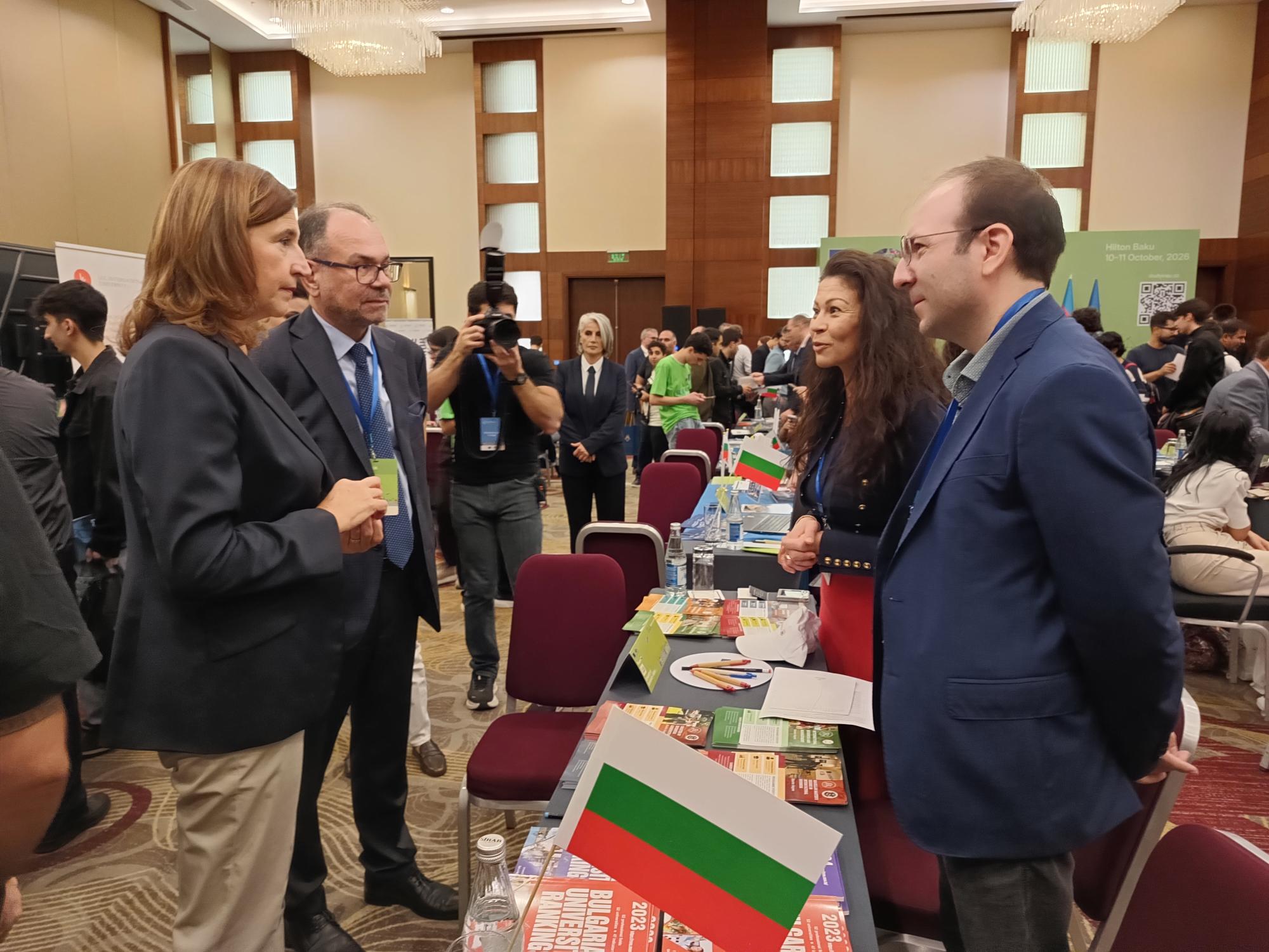 Участие на представители на осем български висши учебни заведения в IV издание на Панаира на образованието “Study in Europe”, който се проведе на 10-11 октомври 2026 г. в Баку