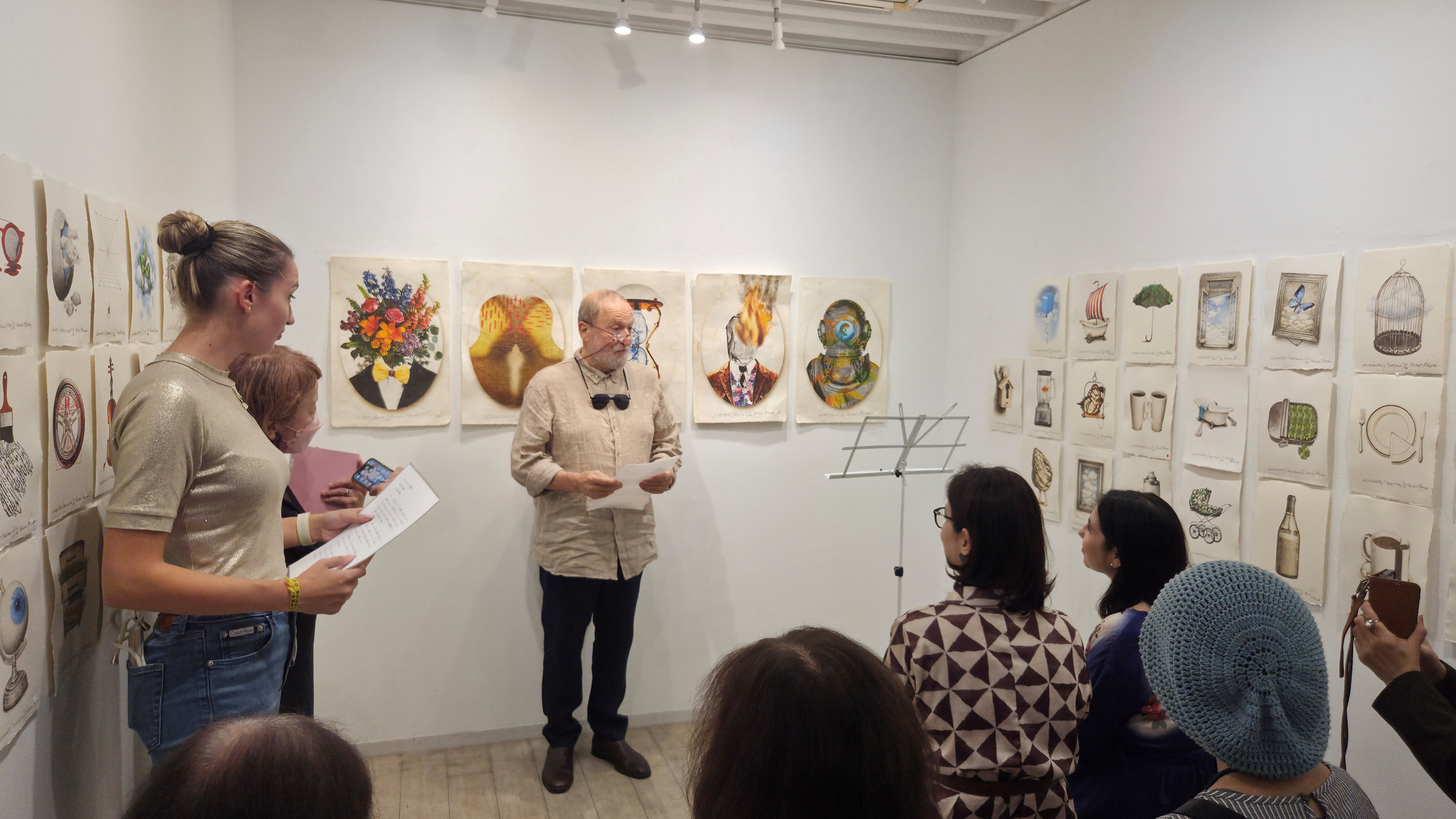 マリエタ・アラバジエヴァ駐日ブルガリア大使、東京でペタル・ボヤジエフ氏の版画展「寓話」を開幕