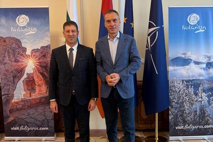 Meeting of Ambassador Nikola Nikolov with Dimitar Nikolov, Mayor of Burgas Municipality