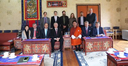 Посещение на посланици от ЕС в Бутан