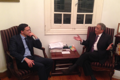 Министър Даниел Митов се срещна с египетския политик и общественик  Амр Муса