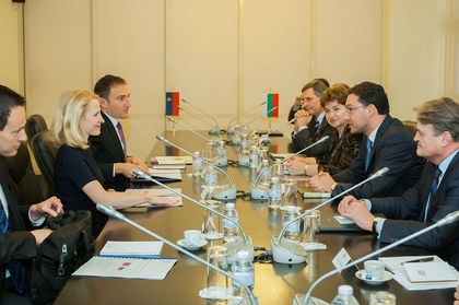 Министър Даниел Митов се срещна с външния министър на Княжество Лихтенщайн Аурелия Фрик