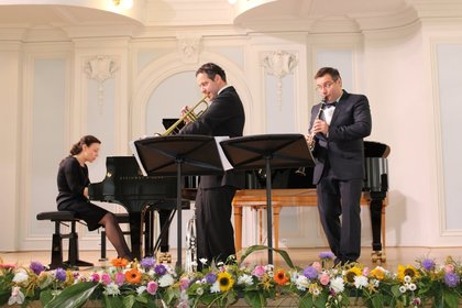 Концерт на Трио Владигерови в Московската консерватория