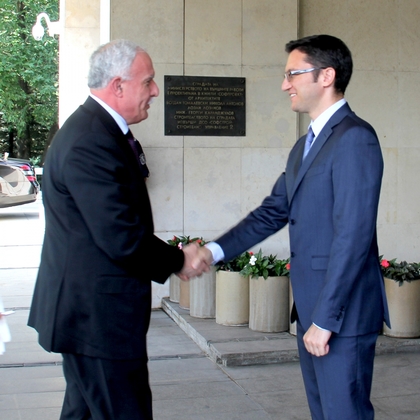 Kristian Vigenin holds talks with Palestinian Foreign Minister Riyad al-Maliki