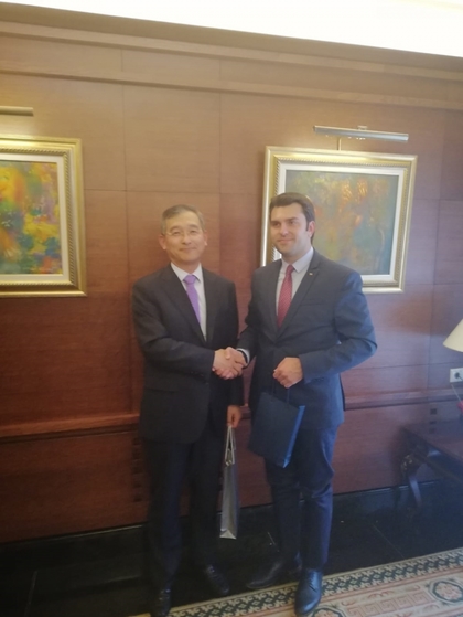 Прощална среща на заместник-министър Георг Георгиев с посланика на Република Корея Шин Бу-нам