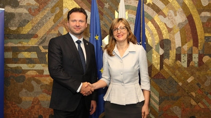 Вицепремиерът Захариева прие председателя на Камарата на депутатите на Чехия