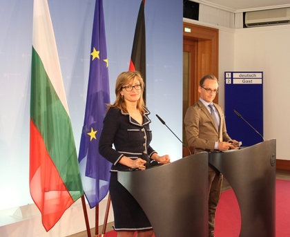 Екатерина Захариева и германският й колега Хайко Маас: Решението на миграцията може да е само общоевропейско