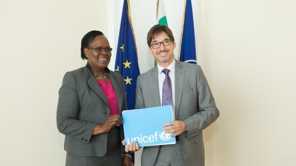 Представителят на УНИЦЕФ за България връчи акредитивните си писма