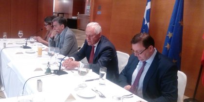 Работен обяд с министъра на финансите на Гърция
