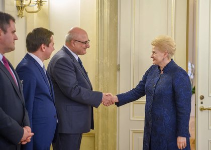 Работна среща с президента на Литва Далия Грибаускайте