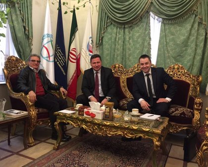 Среща на посланик Христо Полендаков с г-н Реза Сейедан, вицепрезидент на Дружеството на иранските асоциации за приятелство с други държави