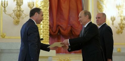 Посланик Бойко Коцев връчи акредитивните си писма на президента на Руската федерация