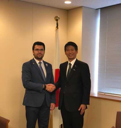 Заместник-министър Георгиев се срещна с парламентарния заместник-министър на външните работи на Япония Кенджи Ямада 