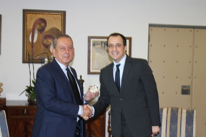 Прощална среща на посланик Христо Георгиев с Никос Христодулидис, министър на външните работи на Кипър