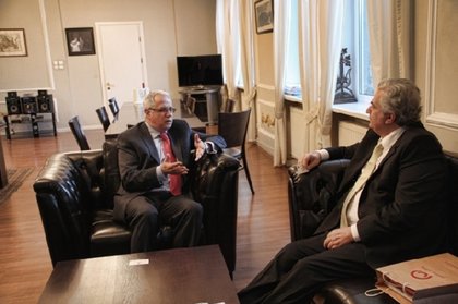 Посланик Пламен Бончев се срещна с министъра на културата и опазването на паметниците на Грузия Гурам Одишария