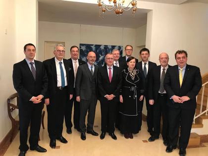 Среща с посланиците на страните от Западни Балкани в делегацията на ЕС, Пекин