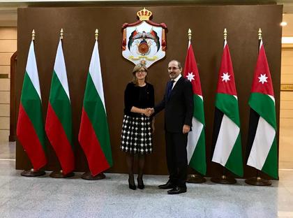 България и Йордания засилват сътрудничеството си в търговията, земеделието, образованието, отбраната и борбата с тероризма