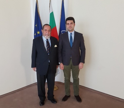 Прощална среща на заместник-министър Георг Георгиев с посланика на Испания в България Н. Пр. г-н Хавиер Перес-Грифо 