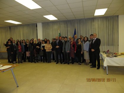 Среща на постоянният представител на България към ООН, ОССЕ и други международни организации във Виена, Светослав Спасов с българските граждани, работещи в международните организации във Виена. 