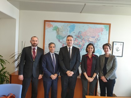 Г-н Пламен Георгиев, председател на КПКОНПИ се срещна с г-н Джон Брандолино, директор на дирекция „Международни договори“ в Службата на ООН 