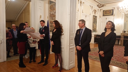 Посолството събра българската общност на прием за Трети март