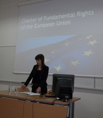 Лекция на посланик Таня Димитрова в Загребския университет