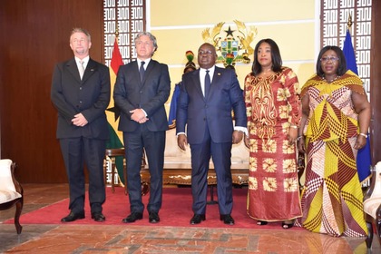 Посланик Веселин Делчев връчи акредитивните си писма на президента на Гана