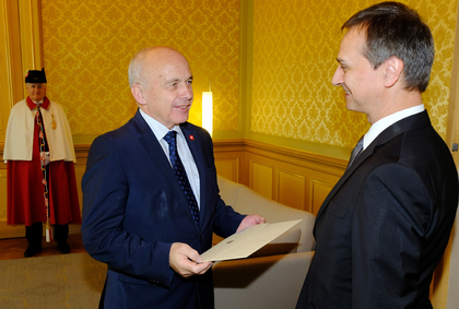 Новият посланик на България в Швейцария връчи акредитивните си писма