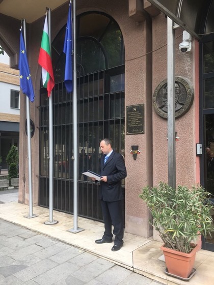 Церемония в памет на Христо Ботев и на загиналите за свободата на България се състоя в Скопие