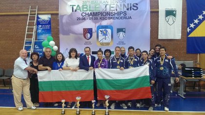 Осем медала за България на Балканското първенство по тенис на маса до 21 години