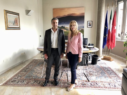 Генералният консул Таня Димитрова се срещна с президента на Търговската камара на Пиза