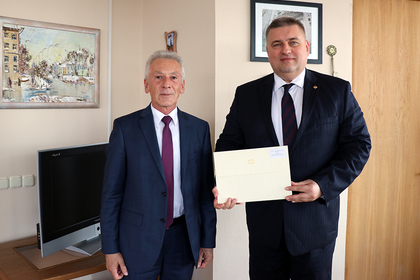 Посланикът на България в Беларус връчи копия на акредитивните си писма