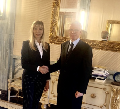 Таня Димитрова се срещна с префекта на Болцано Вито Кузумано