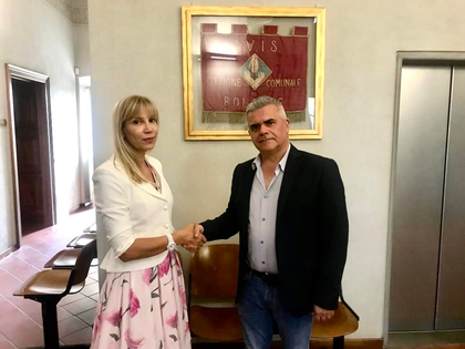 Генералният консул на България в Милано Таня Димитрова се срещна с кмета на община Болгаре  Лучано Редолфи