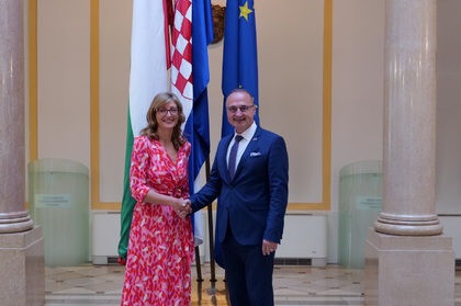 Екатерина Захариева в Загреб: Радвам се, че Хърватското председателство на ЕС продължава работата по нашите приоритети