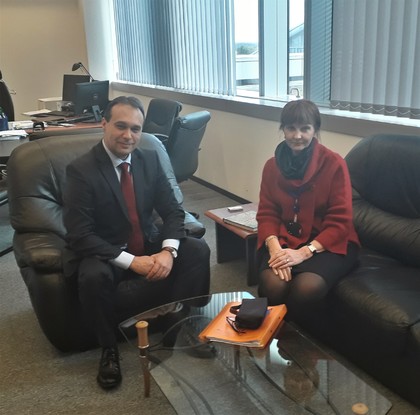 Посланик Заков се срещна с помощник генералния секретар по политическите въпроси и политиката за сигурност Бетина Каденбах