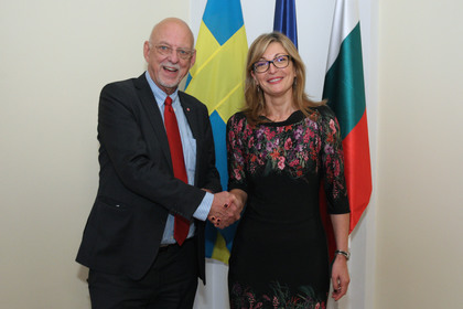 Швеция е признателна на България за усилията за намаляване на мигрантския натиск