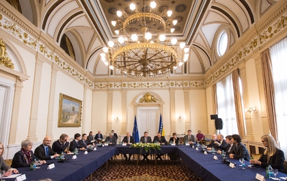 Посланиците на държавите-членки на ЕС се срещнаха с членовете на Председателството на Босна и Херцеговина 