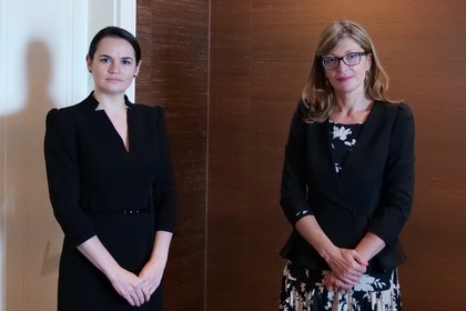 Екатерина Захариева пред Светлана Тихановская: България е готова да помогне на Беларус